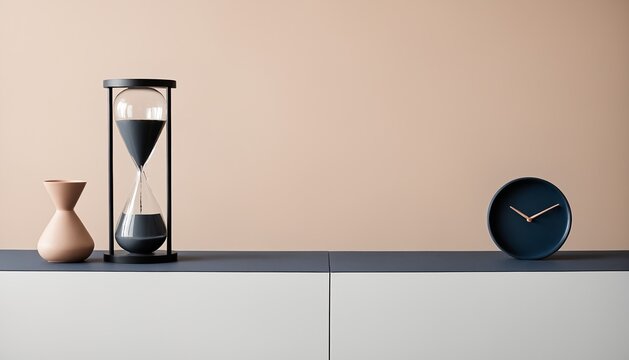 Minimalist desk space representing asynchronous work and time concept