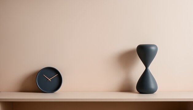 Minimalist desk space representing asynchronous work and time concept