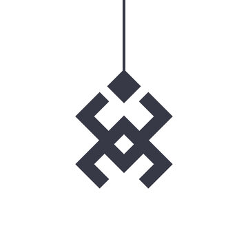 Spider logo design with line art style, Insect arthropod symbol mascot silhouette