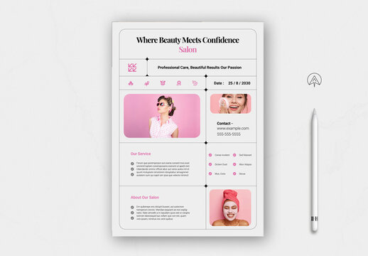 Beauty Salon Flyer Template