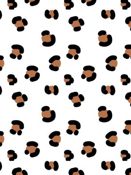 coffee beans seamless pattern, jaguar pattern, leopard pattern
