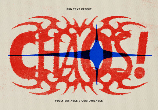 Distorted Grunge Text Effect