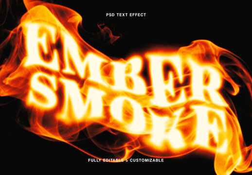 Burning Glow Text Effect