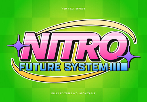Racing Speed Text Effect