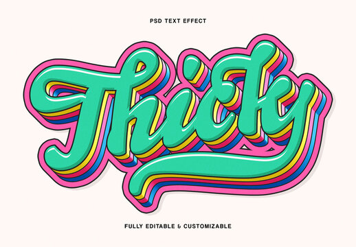 Chunky Bold Text Effect