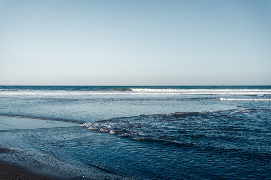 sea waves and blue sky