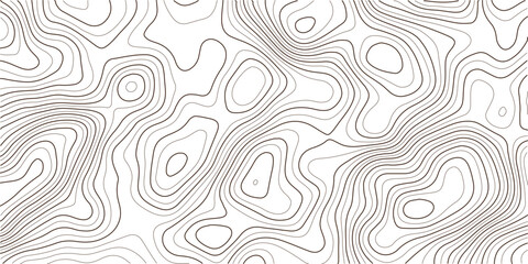 Fototapeta premium Abstract topographic map lines showing elevation changes over terrain