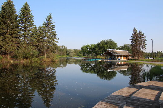 Dock On The Lake, William Hawrelak Park, Edmonton, Alberta