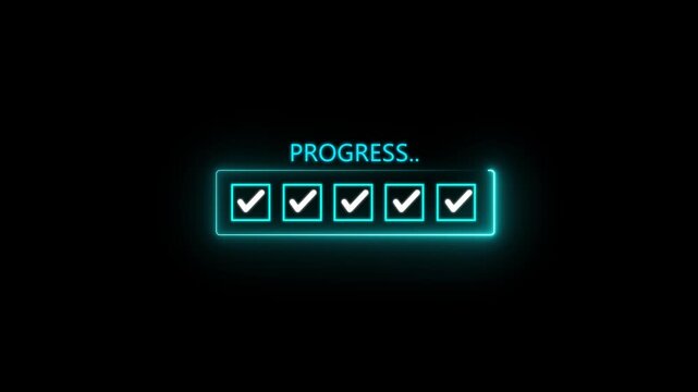 Checklist and task progress tracking concept. A hand placing the final checkmark productivity, goal setting, check com Project pleted 4k Motion Graphic..