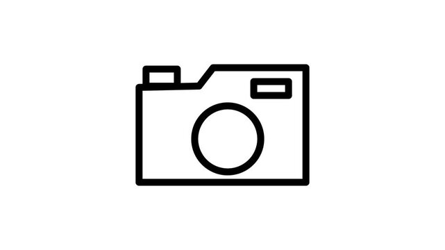 mirrorless camera icon animation