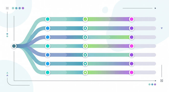 Sankey cohorts: channel mix to lifecycle stages; attribution, conversion, revenue cohort analysis.