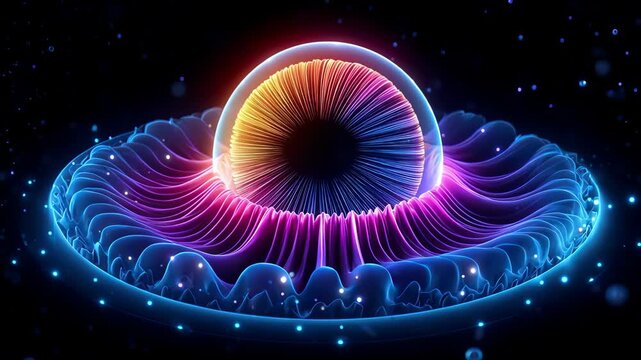 Colorful abstract eye design