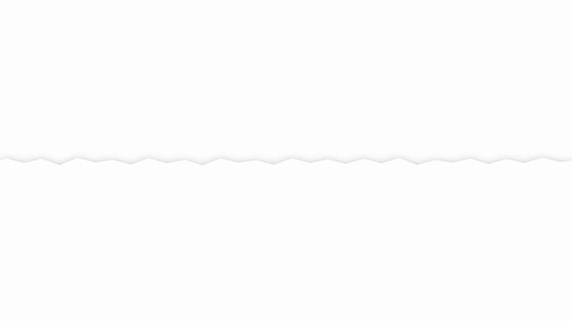 Vibrant Green Horizontal Banner with Zigzag Jagged Edges on a Clean White Background, Minimalist Graphic Design Element for Creative Copy Space