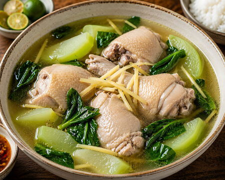 Tinolang Manok (Filipino Chicken Ginger Soup)