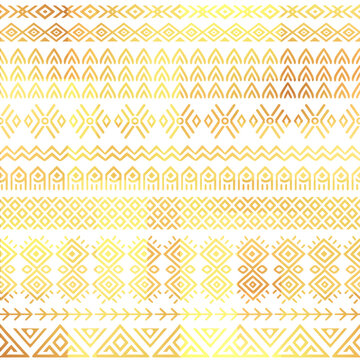 Seamless ethnic pattern, geometric hand-made ornament, ethnic background, vector design