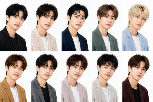 日本人男性,男性,若い男性,イケメン,俳優風,ポートレート,人物,顔,笑顔,表情,ビジネス,スーツ,ジャケット,ファッション,ヘアスタイル,黒髪,茶髪,金髪,清潔感,爽やか,美容,メンズビューティー,モデル,スタジオ撮影,白背景,ベージュ背景,コピースペース,バナー素材,広告,広告素材,人物素材,プロフィール,証明写真風,上半身,正面,視線,自然な笑顔,ビジネスマン,採用,企業,Webデザイン,S