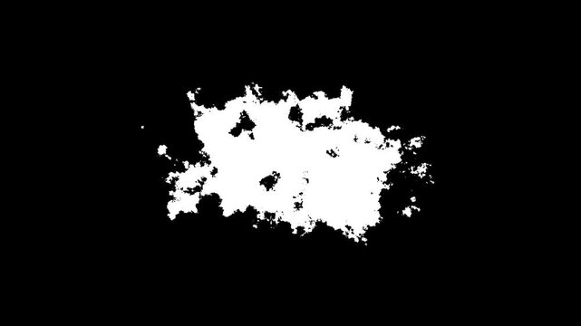 ink transition splatter blot spreading left to right turbulent moving, Ink brush stroke transition. Abstract ink brush slow.