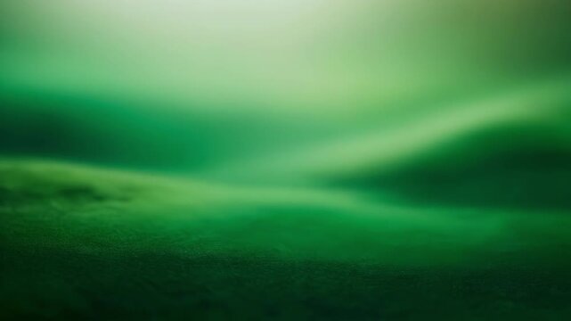 Abstract green blurred gradient background with smooth texture