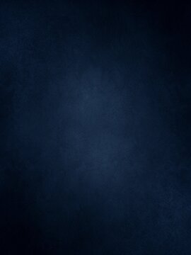 Dark blue background texture with black vignette in old vintage textured border design, dark elegant teal wall with light spotlight center for luxury design and creative project