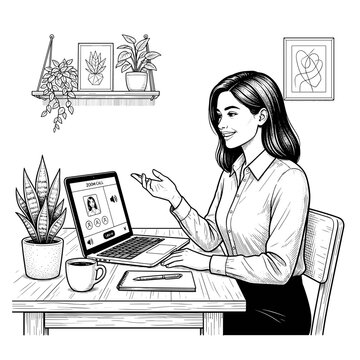 Young Professional In Video Call For Business Blog
