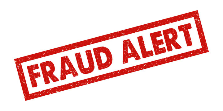 Fraud Alert Red Rubber Stamp Vector Illustration with Grunge Texture Isolated on White Background
