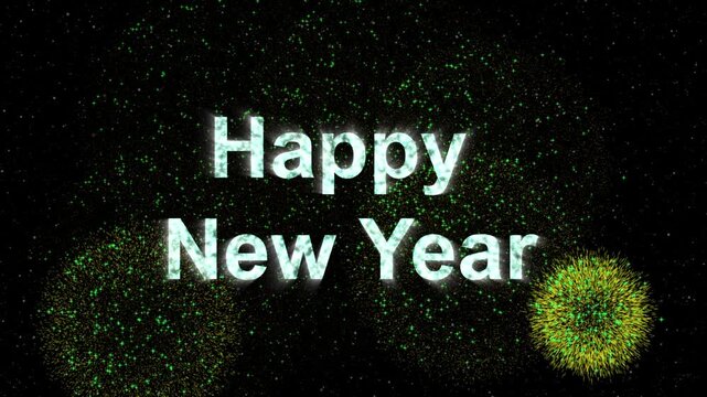 A festive video greeting for the start of happy new year with a sparkling heart