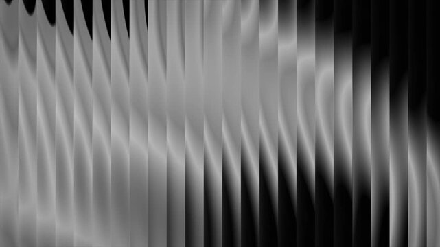 3D abstract futuristic gradient blending design with glass vertical striped rectangular panels that blur and refract colours dynamic visual effects and modern digital shapes in grey white black