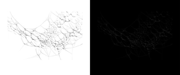 Obraz premium Shattered glass texture with realistic cracks and shards, broken window glass effect on white and black background, damaged glass surface overlay