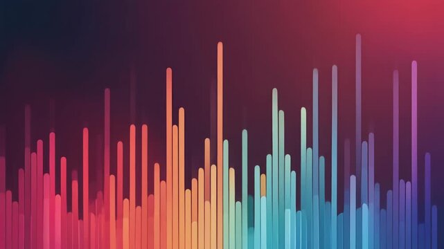 グリーンからレッドへ変化するサウンドバー