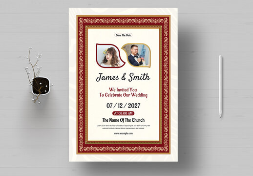 Wedding Anniversary Invitation