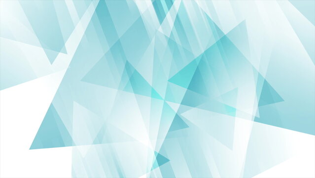 Blue low poly abstract geometric tech minimal design