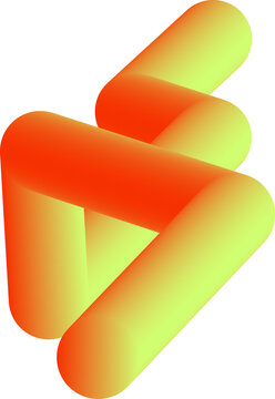 Orange and Yellow Modern Line Abstract Gradient, Abstract Gradient Blends of Line Element