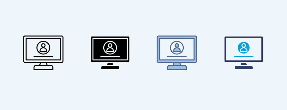 Username Multiple Icon Illustration Vector