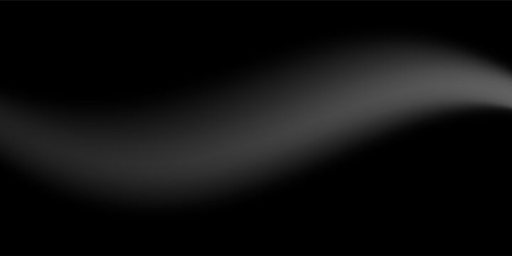 Black abstract background design. Modern wavy line pattern (guilloche curves) in monochrome colors. Premium stripe texture for banner, business backdrop. Dark horizontal vector template