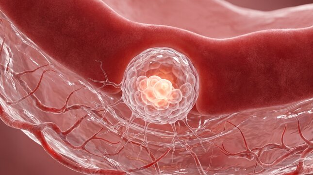 3D Medical Rendering of Blastocyst Implantation in Uterine Endometrium