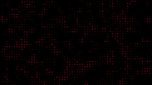 Abstract red digital dot matrix grid pattern digital motion background dots