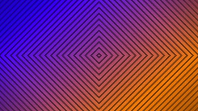 Abstract motion background with expanding square geometric patterns