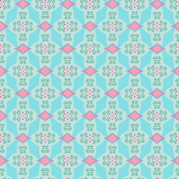 Fluid Curves and Shapes in Vivid Tide hues