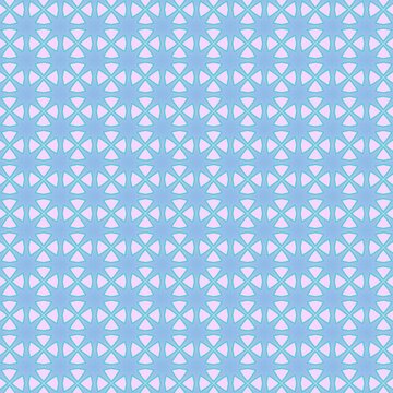 Stylish Blue Star Pattern with Pink Accents Design