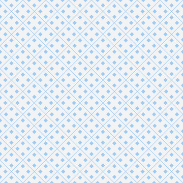 Blue & anti flash white rhombus seamless pattern
