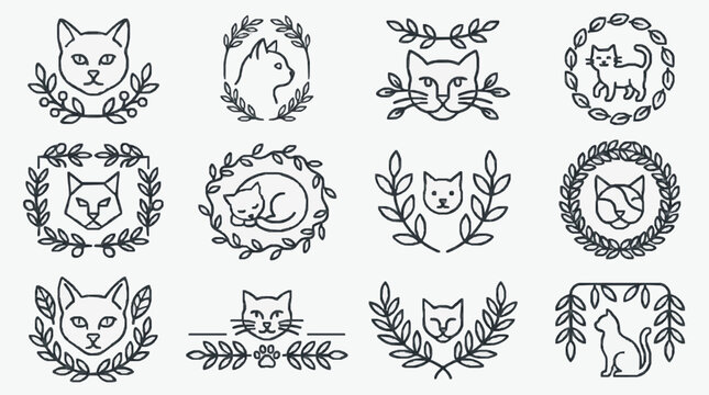 Elegant Cat Ornament Designs.