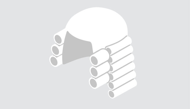 Traditional white judge wig often used in legal settings to symbolize authority and formality within a courtroom environment display.