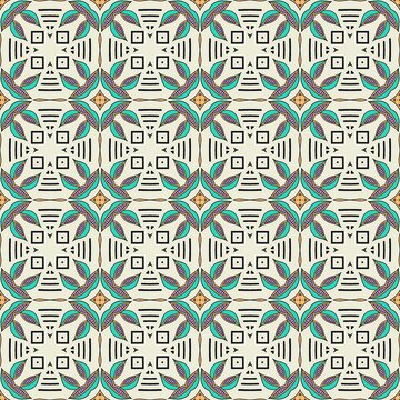 Colorful Geometric Design with Intricate Patterns