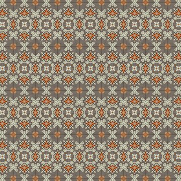 Ornate Decorative Design in Rich Earthy Tones