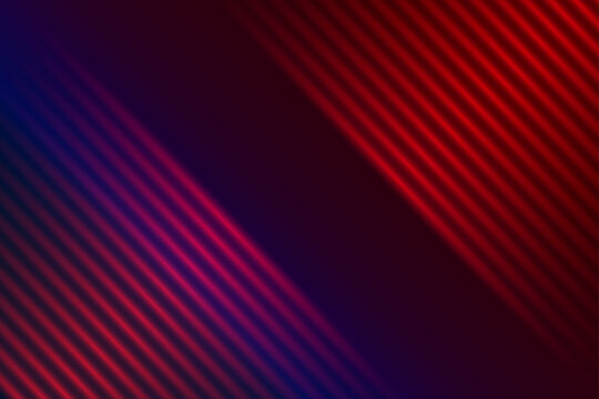 Abstract Red And Blue Neon Diagonal Lines