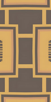 Geometric layered pattern with modern color palette