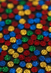 Fototapeta premium A Scattered Palette of Gemlike Sparks