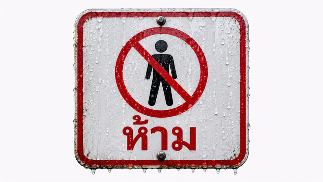 do not enter sign