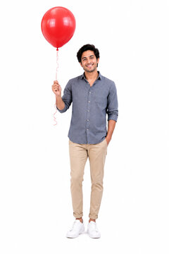 man with balloons