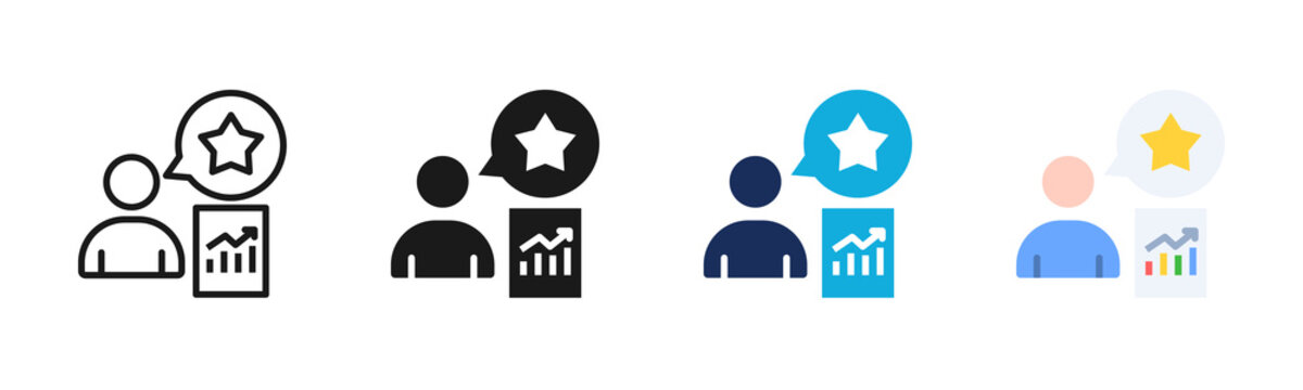 Customer Expectation icon set multiple style collection